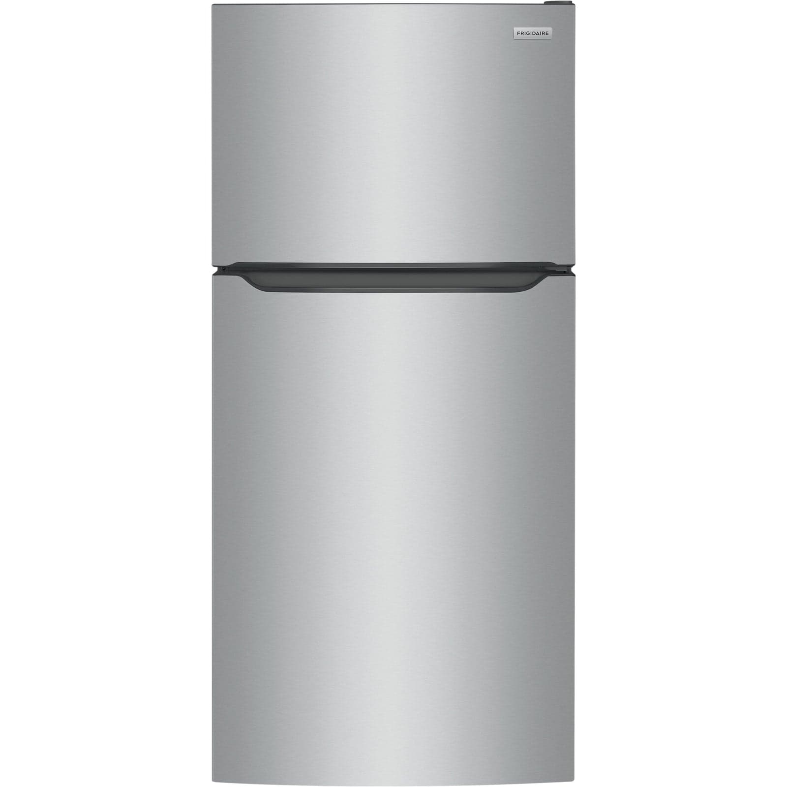Frigidaire FFHT1835VS stainless steel top freezer refrigerator front view