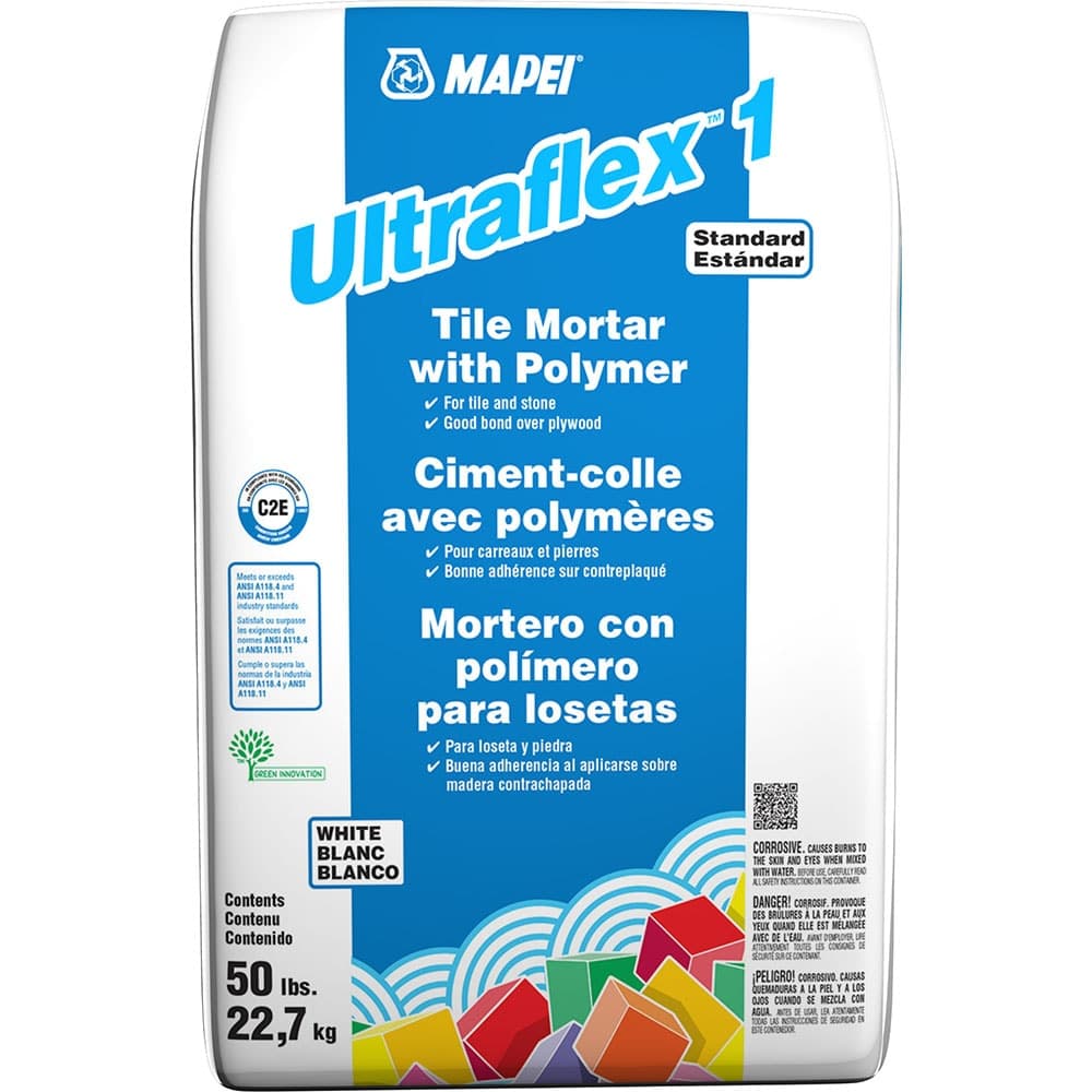 MAPEI Ultraflex 1 white thinset 50 pound bag